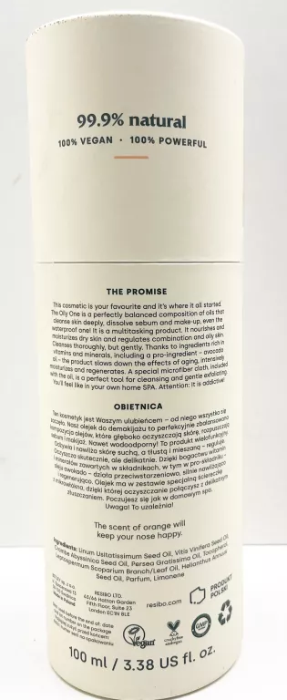 RESIBO OILY ONE OLEJEK DO DEMAKIJAŻU 100ML
