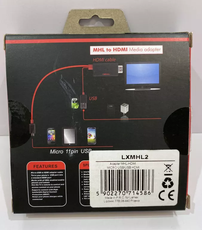 KABEL MHL (M) - HIGH SPEED HDMI FOR GALAXY S3/S4/S5/NOTE2/NOTE3/NOTE4