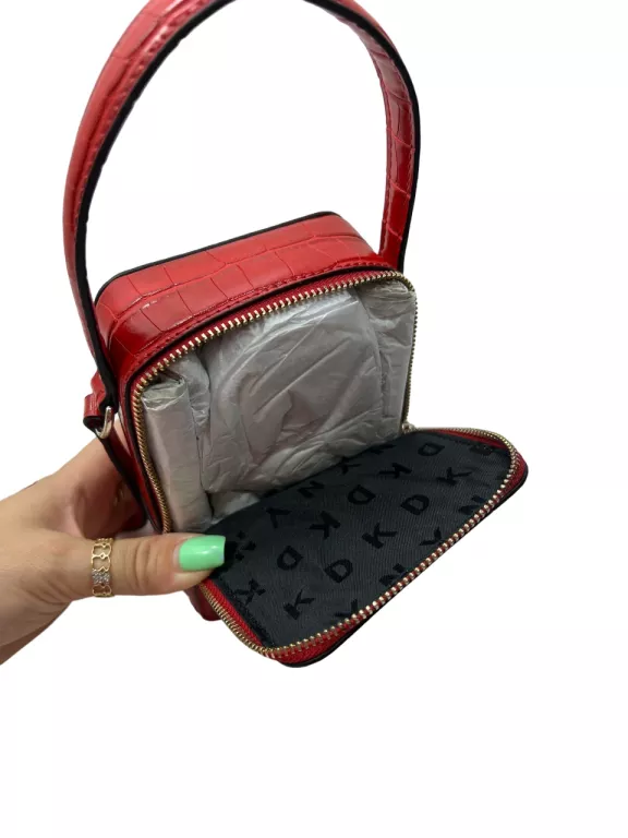 MAŁA TOREBKA NA TELEFON DKNY / CZERWONA / POWYSTAWOWA Z METKĄ