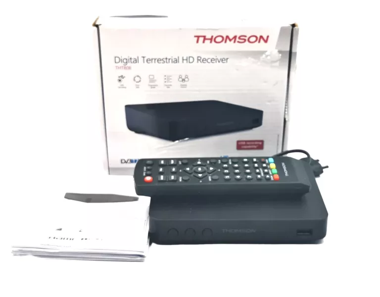 THOMSON DEKODER DVB-T2+ ANTENA POKOJOWA LBO180