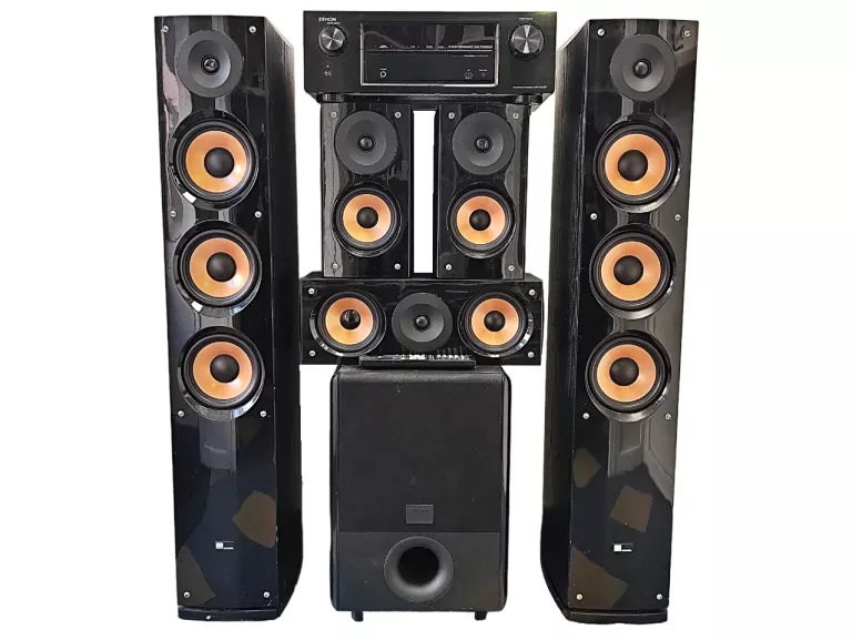 ZESTAW 5.1 DENON AVR-X520BT + PURE ACOUSTICS SUPERNOVA 8 + MIVOC HYPE 10