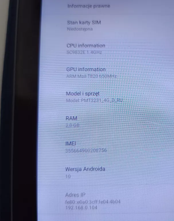 TABLET PRESTIGIO MUZE 3231 4G 10"