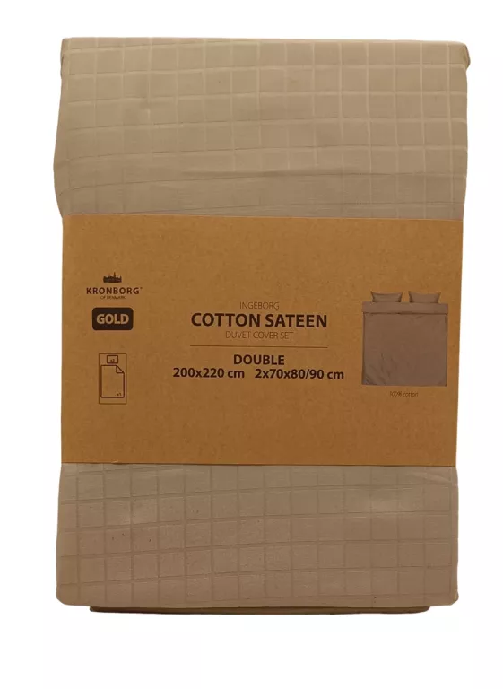 POŚCIEL KRONBORG GOLD COTTON SATEEN DOUBLE 200X220CM