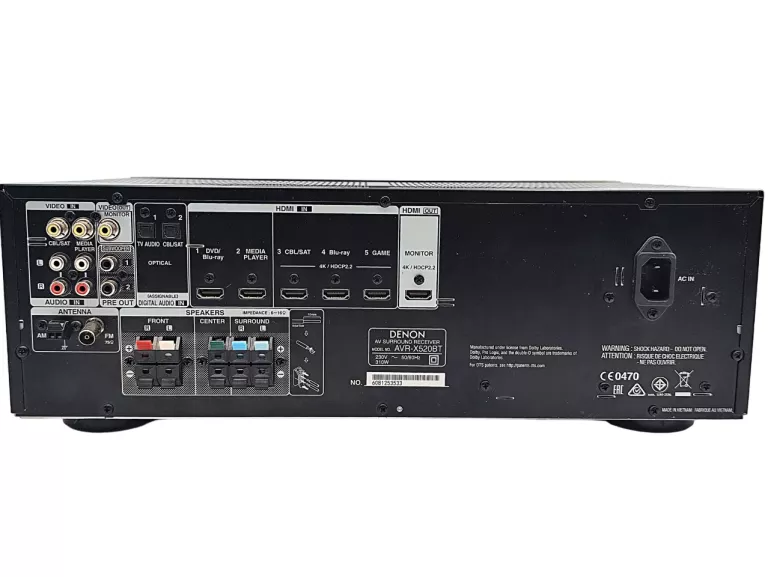 ZESTAW 5.1 DENON AVR-X520BT + PURE ACOUSTICS SUPERNOVA 8 + MIVOC HYPE 10