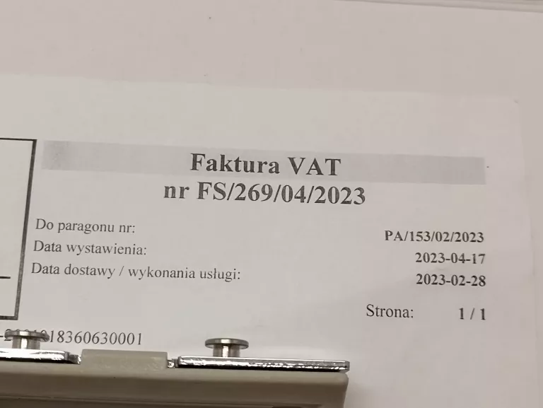 MASZYNA DO HAFTU BROTHER M340ED FAKTURA