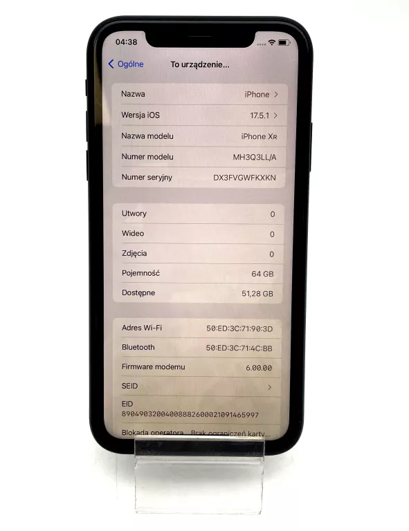 APPLE IPHONE XR 64 GB - BLOKADA ORANGE