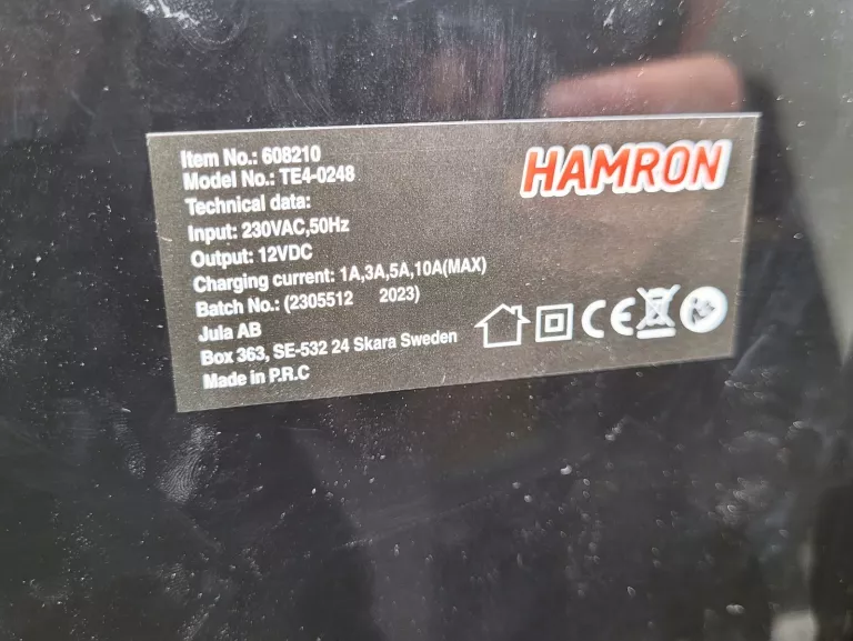 ŁADOWARKA DO AKUMULATORÓW HAMRON KOMPLET