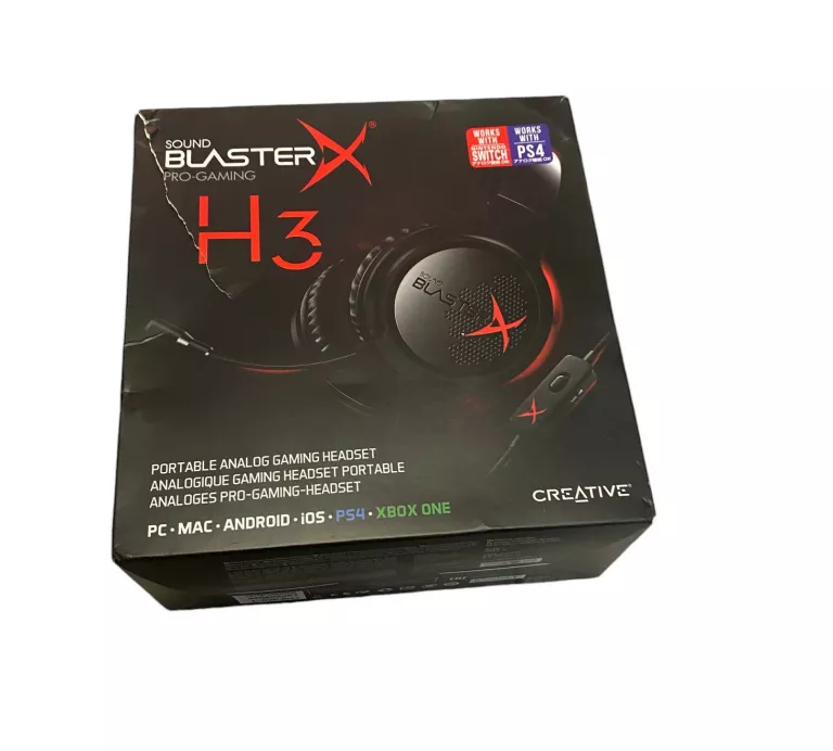 SŁUCHAWKI CREATIVE SOUND BLASTERX H3