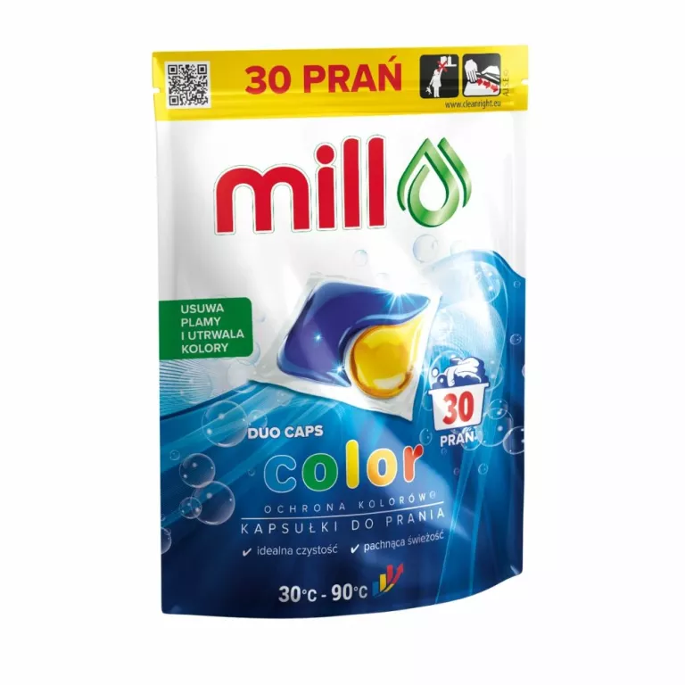KAPSUŁKI DO PRANIA MILL PROFESSIONAL COLOR - 30SZT