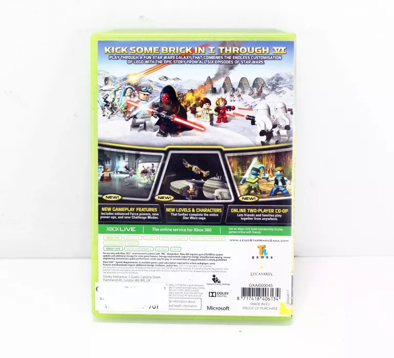 GRA XBOX 360 LEGO STAR WARS THE COMPLETE SAGA