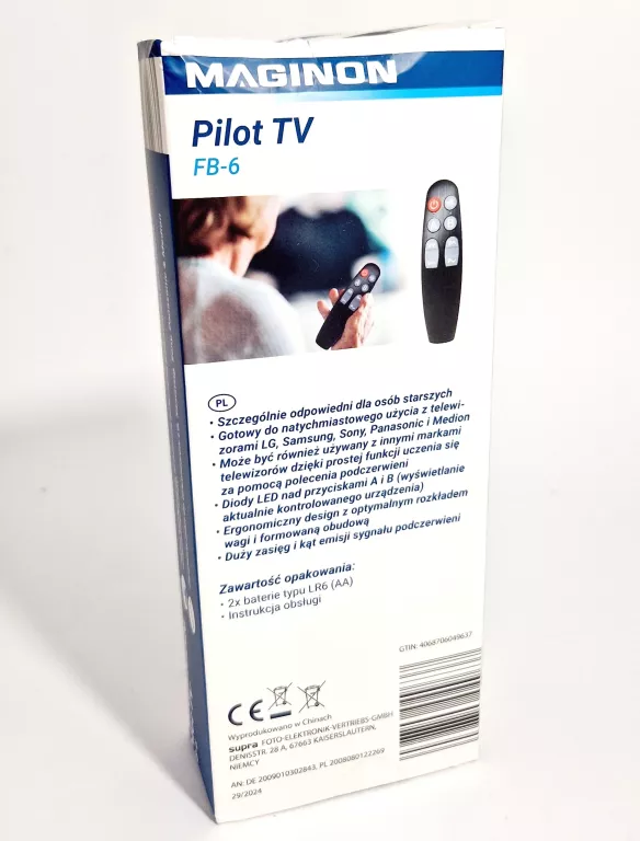 PILOT DO TELEWIZORA MAGINON FB-6