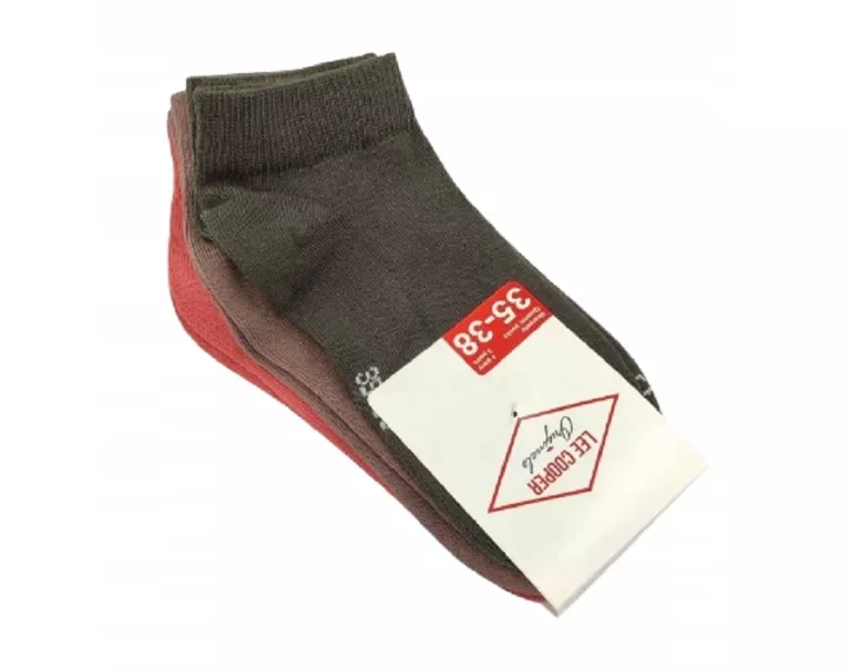 LEE COOPER SKARPETKI SKARPETY STOPKI 3PARY 3 KOLORY 35-38 5903068036279
