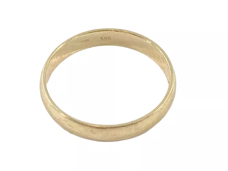 ZŁOTA OBRĄCZKA Z GRAWEREM 14K P.585 3,12 G / ROZMIAR: 23