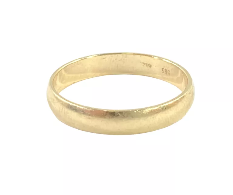 ZŁOTA OBRĄCZKA Z GRAWEREM 14K P.585 3,12 G / ROZMIAR: 23