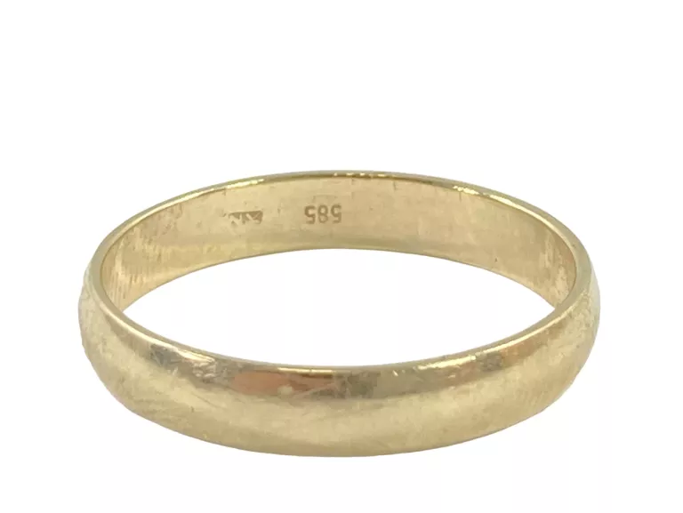 ZŁOTA OBRĄCZKA Z GRAWEREM 14K P.585 3,12 G / ROZMIAR: 23