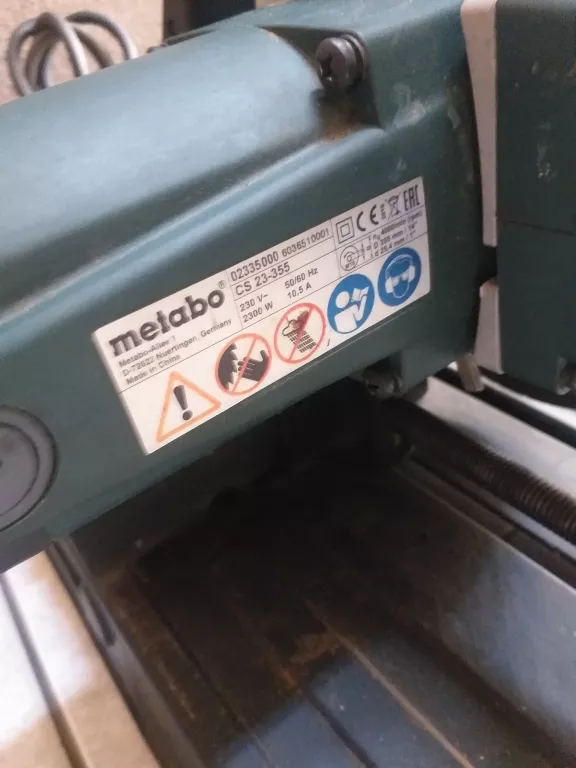 PRZECINARKA DO METALU METABO CS 23-355