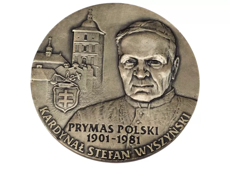 MEDAL PRYMAS POLSKI KARDYNAŁ WYSZYNSKI LEŻAJSK 2001
