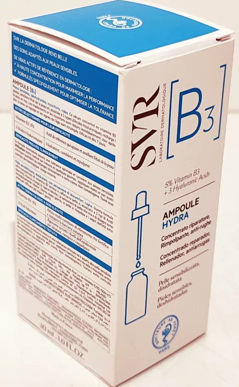 SVR AMPOULE B NAWILŻAJĄCE SERUM W AMPUŁCE 5% WITAMINY B3