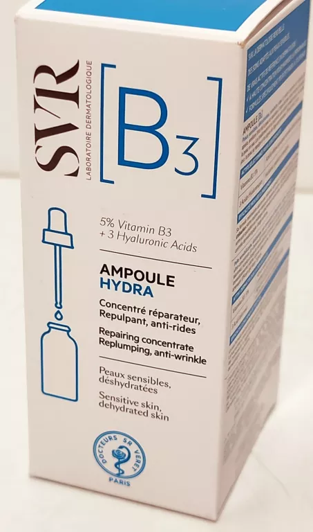 SVR AMPOULE B NAWILŻAJĄCE SERUM W AMPUŁCE 5% WITAMINY B3