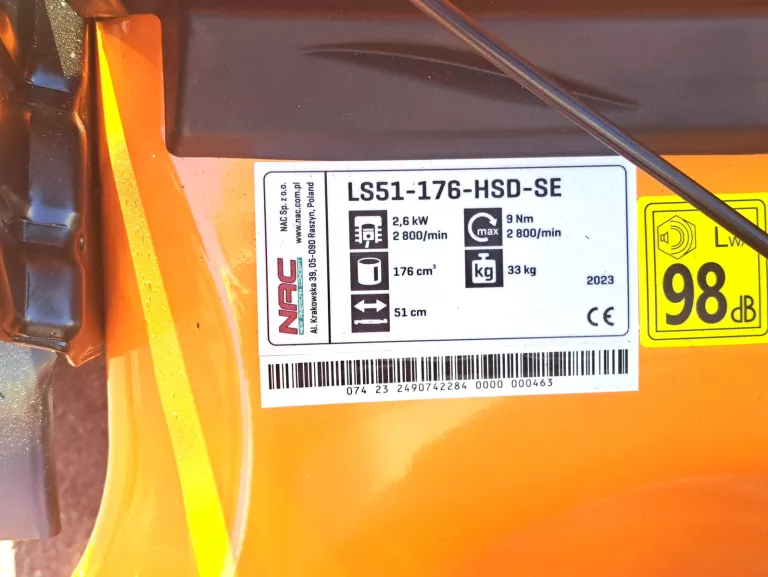 KOSIARKA SPALINOWA NAC LS51-176-HSD-SE Z NAPĘDEM