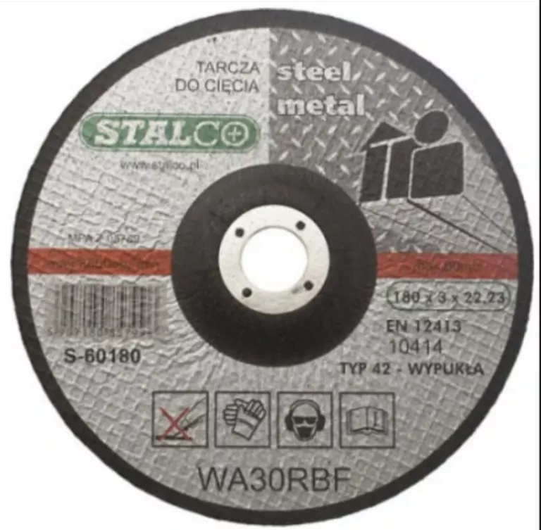 TARCZA DO CIĘCIA METALU WYPUKŁA 125 X 3 X 22 ZESTAW 5SZT