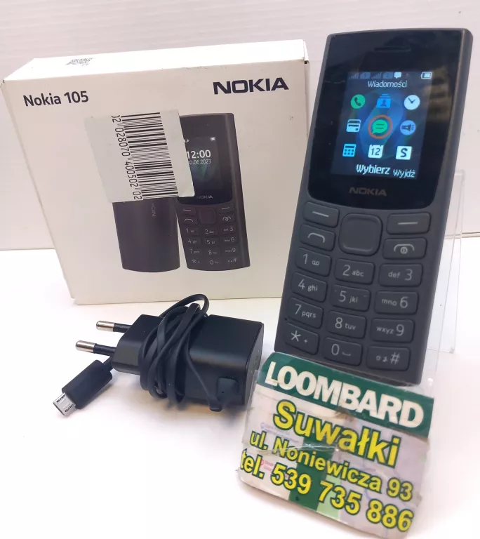 TELEFON NOKIA 105 KOMPLET+PARAGON Z DNIA 13-07-2024