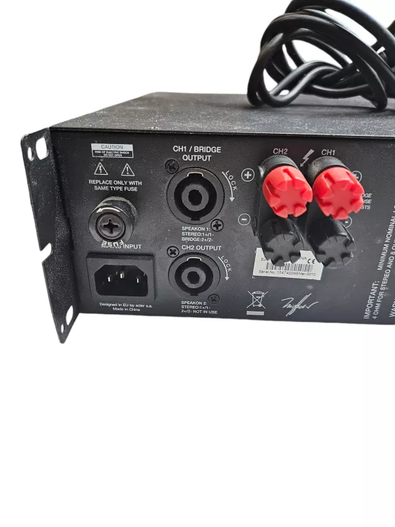 KOŃCÓWKA MOCY WZMACNIACZ ESTRADOWY ECLER XLA-1000 2X500W/4 OHM