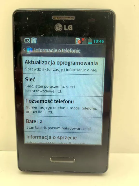 LG OPTIMUS L3 II BEZ ŁADOWARKI