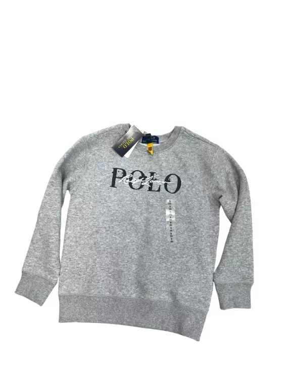 CHŁOPIĘCA SZARA BLUZA BEZ KAPTURA POLO RALPH LAUREN / ROZMIAR S