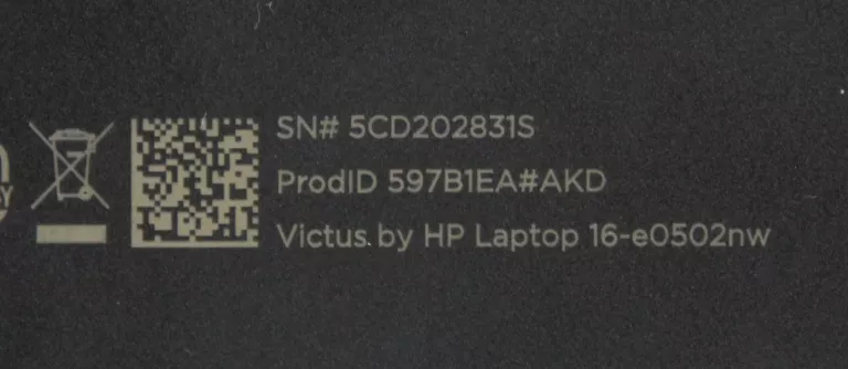 LAPTOP HP VICTUS 16-E0502NW 16,1 R7 16GB 1TB RTX3060 W11