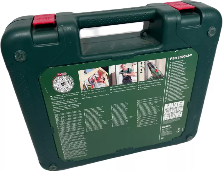 WIERTARKO-WKRĘTARKA BOSCH PSR 1800 LI-2 KOMPLET