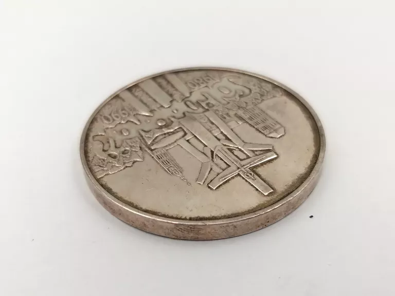 SREBRNA MONETA SOLIDARNOŚĆ 1980-1990 100.000ZŁ UNCJA 999