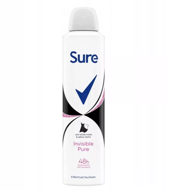 SURE REXONA INVISIBLE PURE ANTIPERSPIRANT 200ML UK