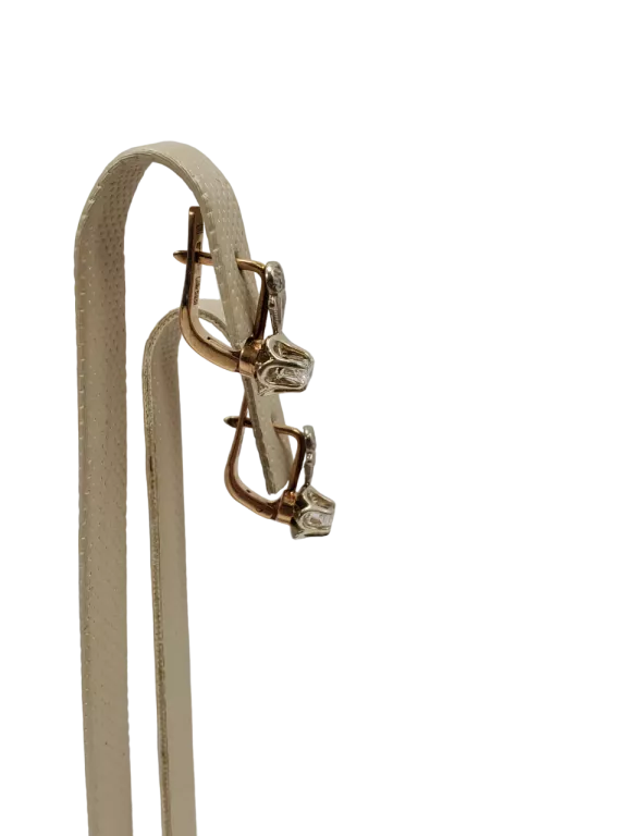ZŁOTE KOLCZYKI Z BRYLANTAMI 0,27 CT 585 4,62 G