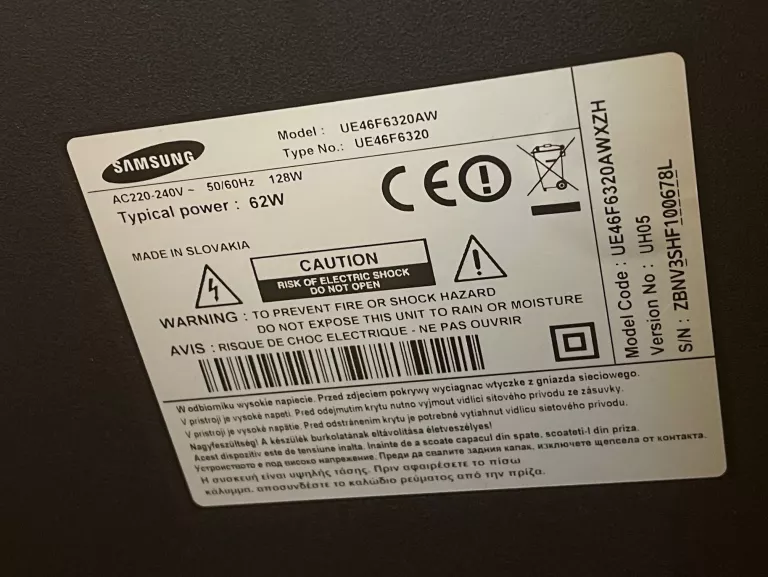TELEWIZOR SAMSUNG UE46F6320AW !! ODBIÓR OSOBISTY!