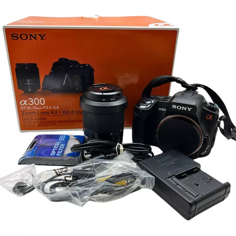 APARAT LUSTRZANKA SONY ALPHA DSLR-A300 ZESTAW