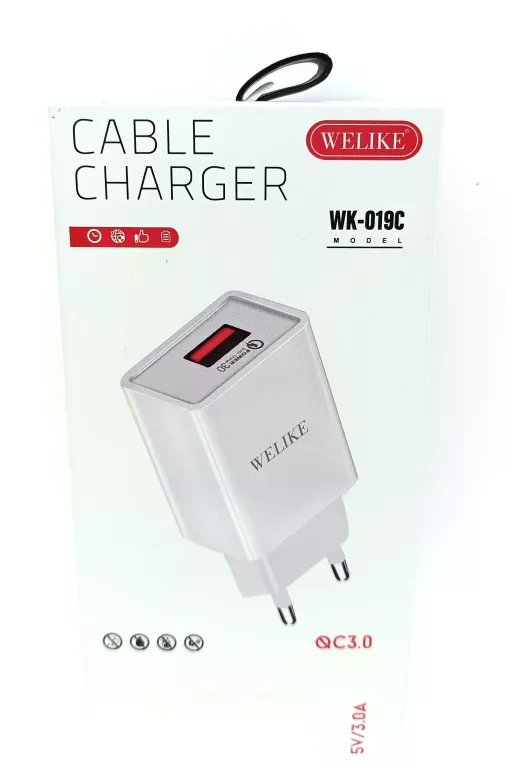 ŁADOWARKA WELIKE MICRO USB TYP B 3A WK-019C