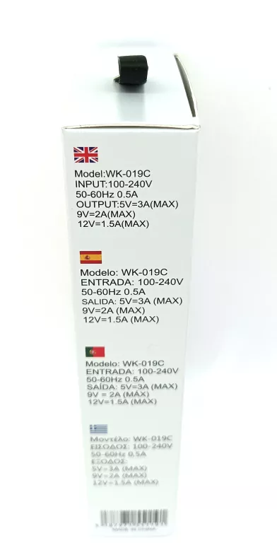 ŁADOWARKA WELIKE MICRO USB TYP B 3A WK-019C