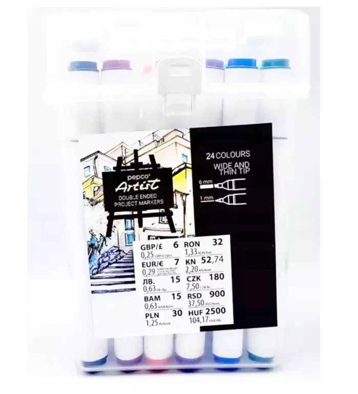MARKERY DWUSTRONNE PEPCO ARTIST 24SZT