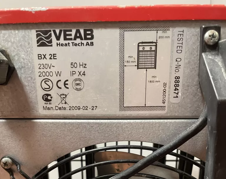NAGRZEWNICA VEAB BX 2E