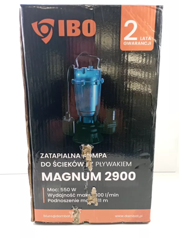 POMPA ZATAPIALNA IBO MAGNUM 2900 PUD