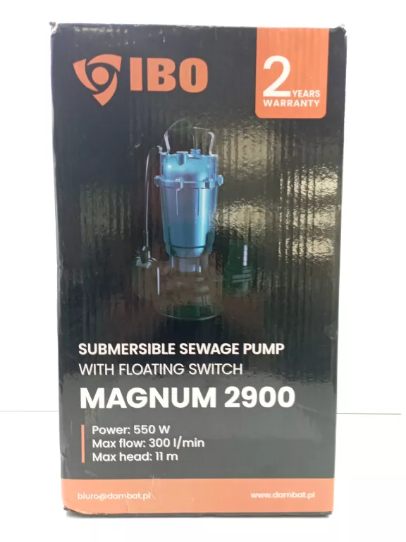 POMPA ZATAPIALNA IBO MAGNUM 2900 PUD