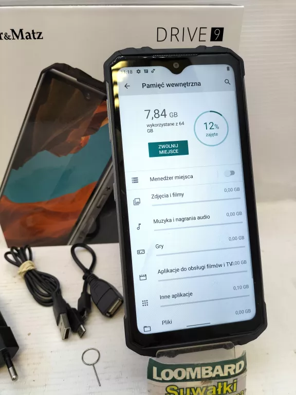 TELEFON KRUGER MATZ DRIVE 9 64GB KOMPLET