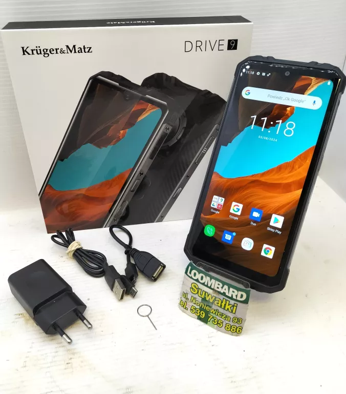 TELEFON KRUGER MATZ DRIVE 9 64GB KOMPLET