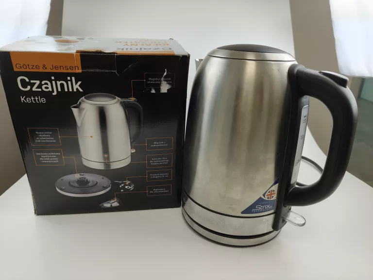 CZAJNIK ELEKTRYCZNY GOTZE & JANSEN KT500X 2150 W 1,8 L SREBRNY/SZARY