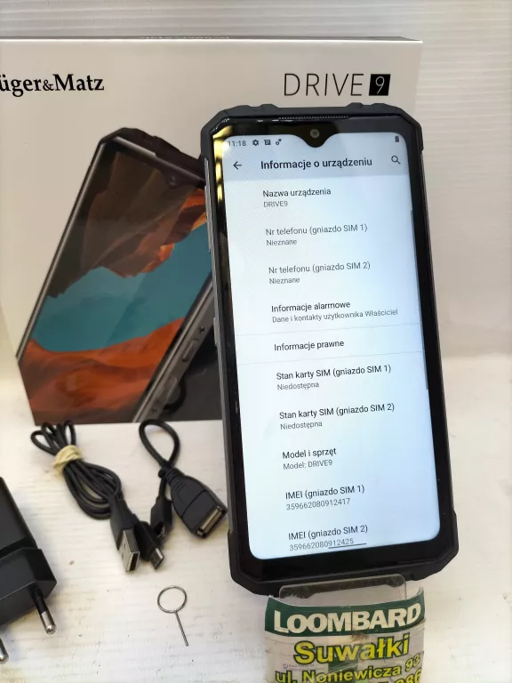 TELEFON KRUGER MATZ DRIVE 9 64GB KOMPLET