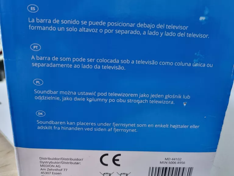 SOUNDBAR MEDION KOMPLET