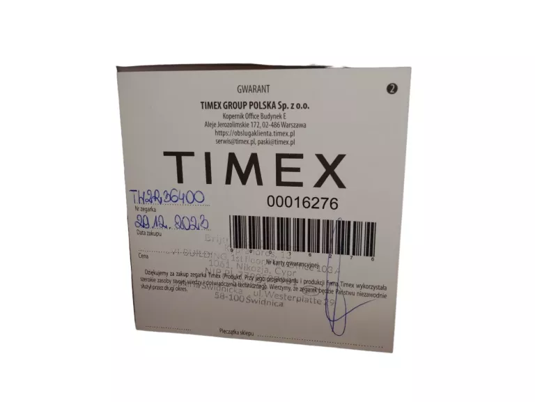 ZEGAREK DAMSKI TIMEX TW2R36400