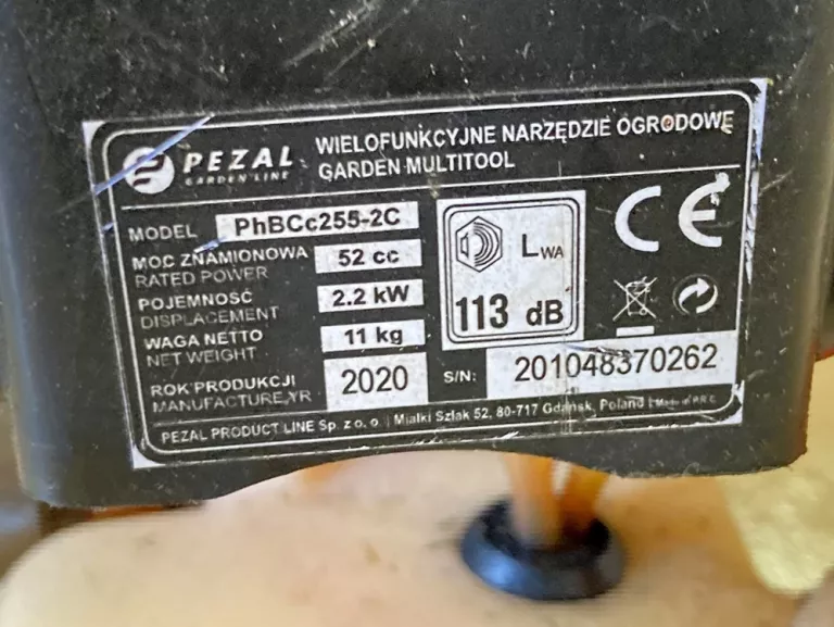 MOCNA KOSA SPALINOWA PEZAL PHBCC255-2C - 2,2 KW
