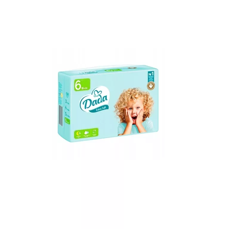 PIELUCHY DADA ROZMIAR 6 EXTRA SOFT 37 SZT 16+ KG